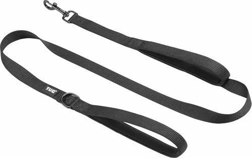 Vista 8 de TUG Correa de perro resistente de 5 pies con asa de tráfico acolchada para perros de raza grande y mediana (negro)