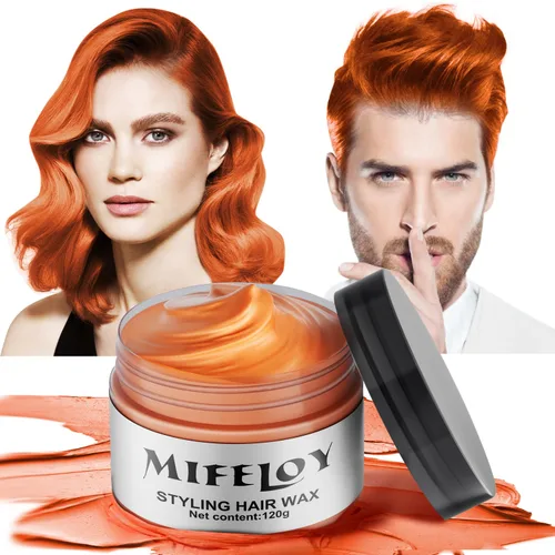 Vista 7 de Cera temporal negra para el cabello, tinte en crema para peinado natural instantáneo, pomadas lavables para hombres, niñas, mujeres, jóvenes, barro