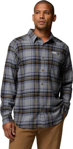 Vista 3 de Columbia Men's Cornell Woods Flannel Long Sleeve Shirt Negro