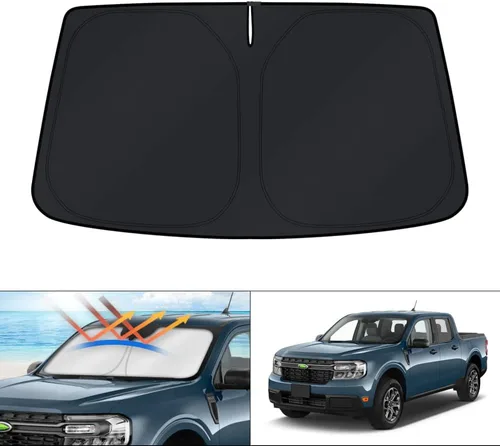 Vista 122 de KUST Parasol para parabrisas para BMW X1 F48 2016, 2017, 2018, 2019, 2020, 2021, 2022, accesorios de ajuste personalizado, parasol plegable