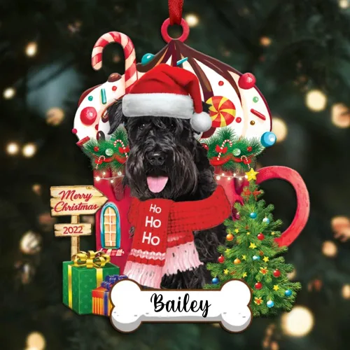 Vista 49 de Amantes de los perros de Navidad – Navidad de perros disponibles para muchos perros Shi Tzu – Adorno con forma personalizada, adorno de Navidad