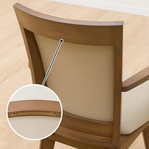 Vista 9 de NITORI 4001838 Silla de comedor Codo giratorio LG-010 Medio Marrón