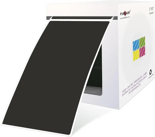 Vista 31 de PARLAIM 5 x 3 pulgadas Rectángulo de colores pegatinas de inventario, 1000 unidades de 4 rollos de etiquetas adhesivas cuadradas para cajas móviles