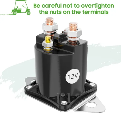 Vista 6 de 10L0L Solenoide de 12 V para Club Car DS y Precedent Gas 1984-up, 4 terminales Golf Cart Club Car Starter Solenoid 1013609,1012275,1117