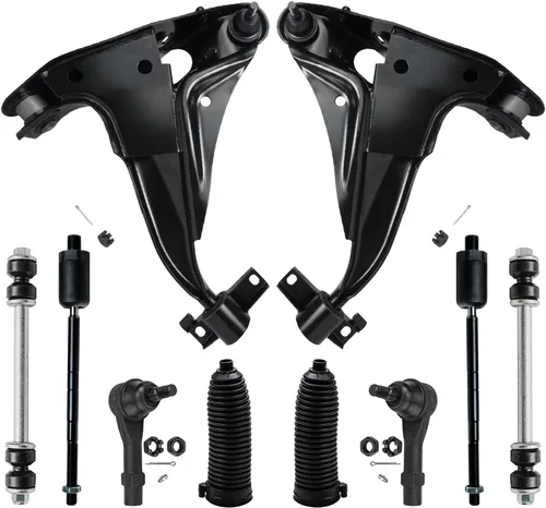 Vista 438 de Detroit Axle - Kit de suspensión frontal de 10 piezas para Dodge Avenger 2008-2014, Chrysler Sebring 2007-2010, 2 brazos de control inferiores, 2
