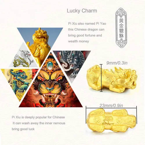 Vista 2 de RIOSO Feng Shui - Pulseras de buena suerte para hombres y mujeres con cuentas de obsidiana y dragón de la suerte, pulsera Pixiu Pi Yao atrae riqueza