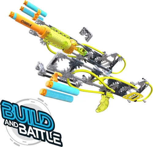 Vista 6 de K'NEX Cyber-X C5 Neostrike - Explota hasta 60 pies – 176 piezas, 4 construcciones, objetivos, 5 dardos – Gran regalo para niños de 8 años en adelante