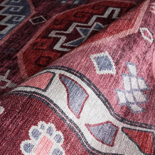 Vista 7 de Alfombra Turca. Felpudo Lavable Vintage Oriental de Inspiración Antigua Tradicional Alfombras de Área Pequeñas Modernas de Lujo para Entrada 378RR