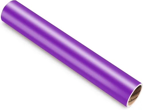 Vista 2 de TECKWRAP Rollo de vinilo adhesivo mate de 1 x 5 pies, color morado océano mate