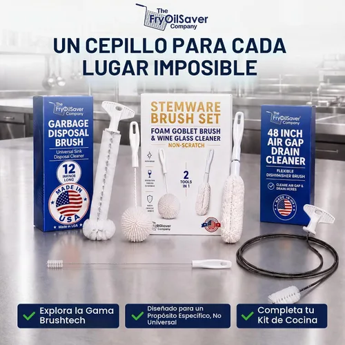 Vista 8 de Juego de 2 Cepillos de Limpieza de Copas de Vino de Cristal y Copa de Vidrio - Cepillos de Copa de Vino de Espuma sin Rayar para Lavar Copas