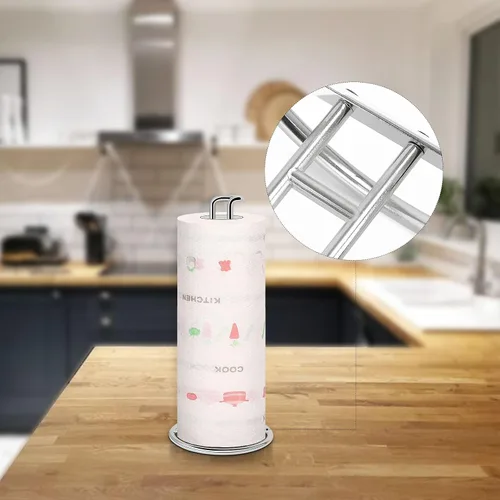 Vista 7 de NearMoon Soporte para Toallas de Papel, Dispensador de Soporte para Toallas de Papel Resistente - Todo de Metal, Tamaño Estándar o Jumbo