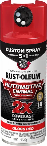 Vista 17 de Rust-Oleum 2X pintura en aerosol personalizada de esmalte automotriz 5 en 1, 12 onzas, claro brillante Brillo Transparente
