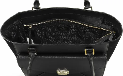 Vista 3 de Kate Spade Johanna Bolso tote de gamuza Wesley negro, Negro