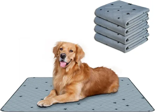 Vista 21 de RIOUSSI - Almohadillas reutilizables para orina para perros, cachorros, lavables, absorbentes, a prueba de fugas Soft Material Non-Slip Bottom