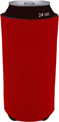 Vista 36 de Espuma en blanco plegable de 24 oz. Can Coolie (variedad, paquete de 6)