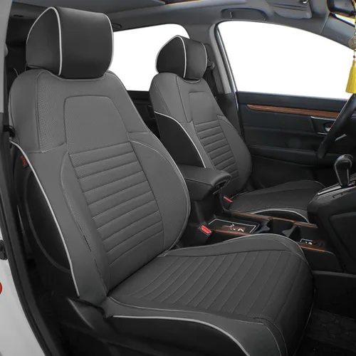 Vista 7 de EKR Fundas de asiento de coche para Honda CRV 2015-2016 Juego completo de Negro (Black)