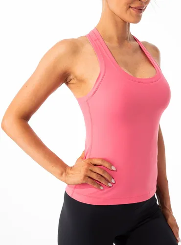 Vista 2 de Ukaste Camiseta sin mangas con espalda cruzada para mujer, para yoga, rendimiento y entrenamiento
