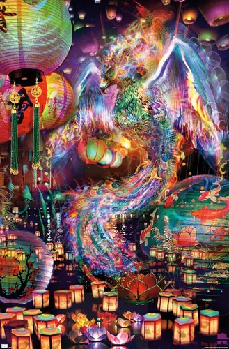 Vista 12 de Trends International Jumbie - Póster de pared de Phoenix, 14.72 x 22.37 pulgadas, versión enmarcada plateada Versión con marco plateado