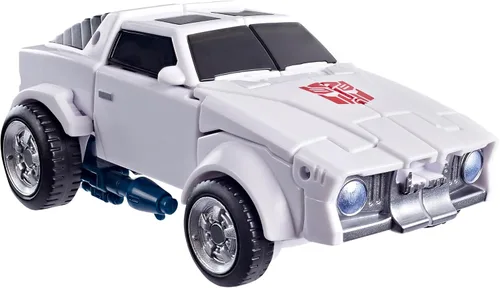 Vista 4 de Transformers Age of the Primes Autobot Tailgate, Deluxe Class 5.25 pulgadas, figura de acción de conversión de robot, juguetes robot para mayores