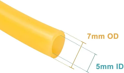 Vista 2 de Feelers Tubo de goma de látex natural de 3/16" (5 mm) ID x 1/4" (7 mm) OD para arpón, tirachinas y como tubo quirúrgico, manguera de goma, 3,3 pies