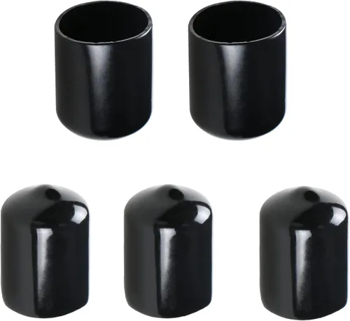 Vista 15 de Cubierta de tapa de extremo redondo de goma de 1.06 pulgadas (1.063 in), protectores de rosca de tornillo de PVC flexible de tubería de tubería