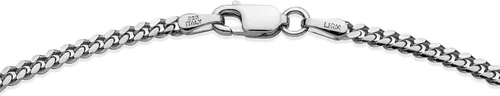 Vista 3 de Miabella Pulsera de cadena de eslabones cubanos de plata esterlina 925