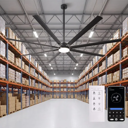 Vista 16 de Ventiladores de techo con luces y control remoto, ventilador de techo Negro - 75