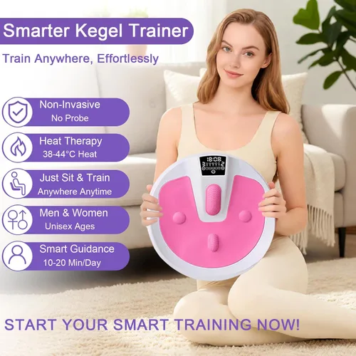 Vista 3 de Ejercitador de suelo pélvico, entrenador Kegel para mujeres y hombres, fortalecedor muscular pélvico ajustable para control de vejiga