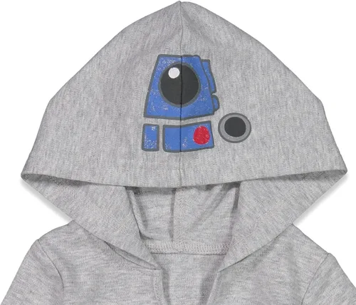 Vista 9 de STAR WARS Chewbacca R2-D2 Darth Vader - Paquete de 3 mamelucos para bebé recién nacido a bebé