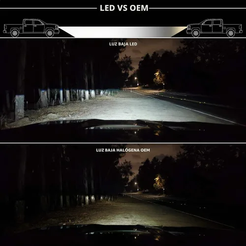 Vista 2 de ANZO USA 111496 TOYOTA TACOMA 16-22 LED PROYECTOR FAROS ESTILO PLANK BLACK W/AMBER (PARA HALÓGENO DRL)