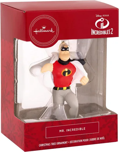 Vista 3 de Hallmark 2HCM3736 Adornos de Navidad, Disney/Pixar Mr. Incredible Ornamento