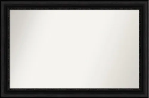 Vista 151 de Amanti Art Espejo personalizado, espejo de baño negro puente, espejo de pared o espejo de tocador de baño sobre el fregadero (26 x 26 pulgadas)