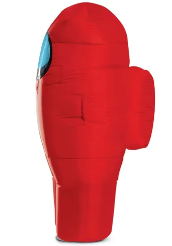 Vista 4 de Disfraz Inflable Niño Among Us Impostor Rojo Multicolor