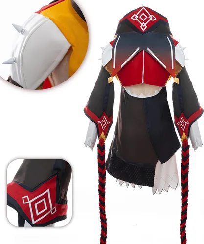 Vista 5 de NSPSTT Genshin Impact Cosplay - Disfraz de todos los personajes, juego completo, disfraz de Halloween para mujeres y hombres