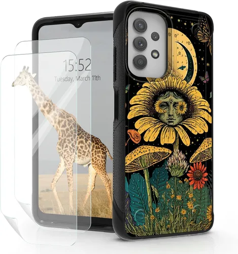 Vista 11 de Funda para Samsung Galaxy A23 Galaxy A13 4G/5G, Galaxy A04, Galaxy A04S, Galaxy A32 5G, con 2 protectores de pantalla, funda protectora de doble