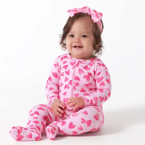 Vista 2 de Gerber Baby Girls Toddler Buttery-Soft Snug Fit Footed Pajamas with Viscose Made with Eucalyptus