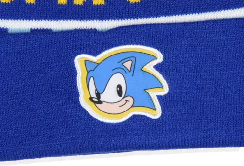 Vista 2 de Sonic The Hedgehog Gotta Go Fast - Gorro con pompón, color azul