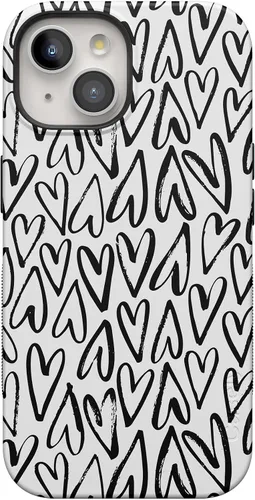 Vista 121 de Casely Funda para iPhone 15 Plus Todas las cosas divertidas Diversión en días laborables Diseño protector audaz Compatible con MagSafe