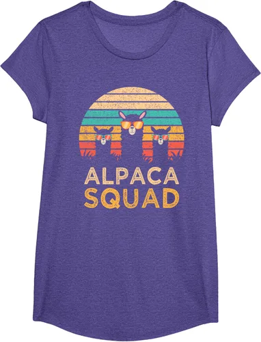 Vista 20 de Divertidas gafas de sol de escuadrón de alpaca Cool Alpacas Vintage Gift T-Shirt, Negro, S
