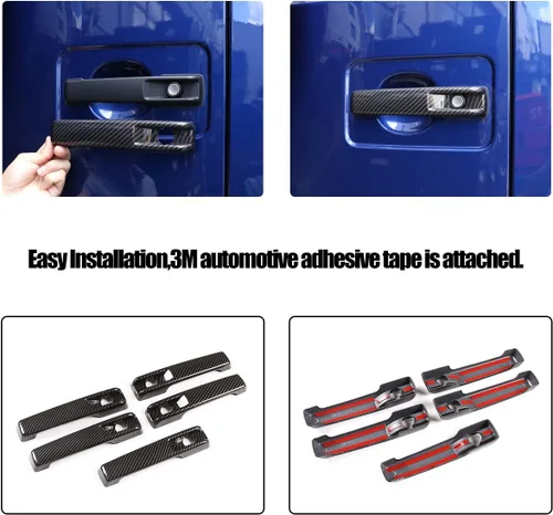 Vista 7 de Car Styling ABS Auto Exterior Puerta Manija Cubierta Trim Accesorios para Mercedes Benz Clase G W463 W464 G65 G55 G63 G500 G550 G350