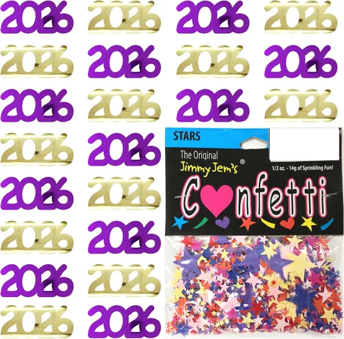 Vista 19 de Confetti Year 2023 Blue Royal, Orange Combo - 2 bolsas de media onza (1 oz)