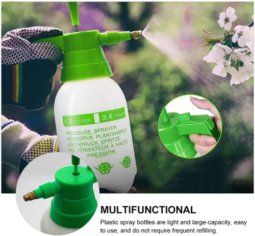 Vista 4 de VANZACK Pulverizador neumático para rociador de agua de manchas, botella rociadora de mano, rociador de jardín, botella de rociador de césped