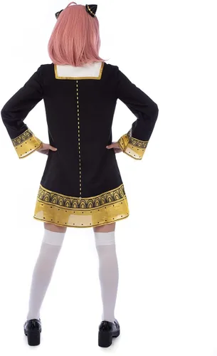 Vista 4 de Cosfun Disfraz de anime Spy X Family Anya para cosplay uniforme para Halloween C02879