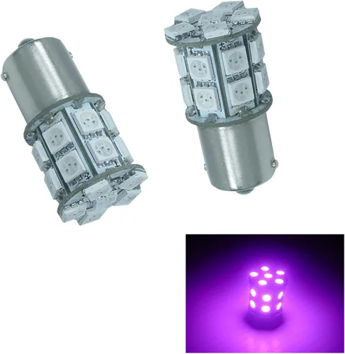 Vista 22 de PA 2 bombillas LED azules 13SMD 1156 para señal de giro, marcador lateral