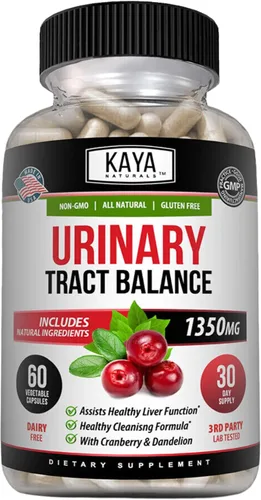 Vista 10 de Kaya Naturals - D-manosa - Limpieza del tracto urinario UT y salud de la vejiga - Hecho con arándano, hibisco y raíz de diente de león - Cápsulas