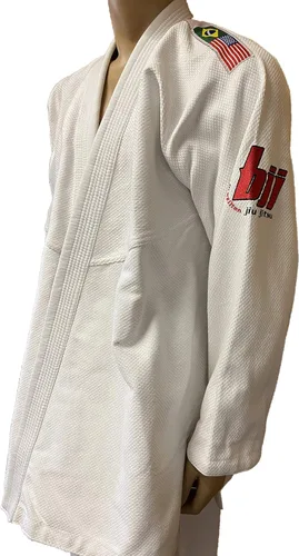 Vista 6 de Woldorf USA Jiu Jitsu brasileño BJJ GI para hombres IBJJF Kimono ligero Kickboxing BJJ Jiu Jitsu GIS color blanco uniforme tela preencogida