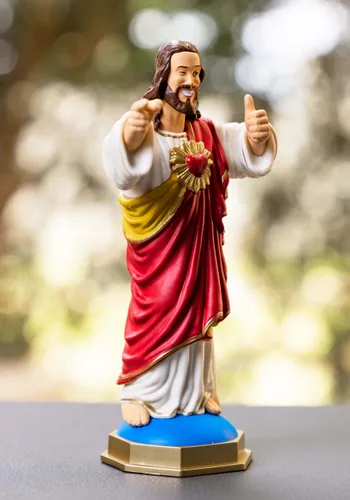 Vista 3 de Estatua Coleccionable Buddy Christ Multicolor