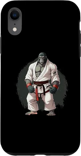 Vista 24 de iPhone 16 Gorilla In Judo Uniforme - Estuche japonés de artes marciales