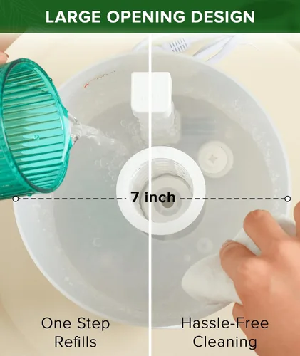 Vista 3 de Humidificadores de plantas sin fugas de 3L para invernadero de tienda de cultivo y sala de cultivo, llenado superior, apagado automático