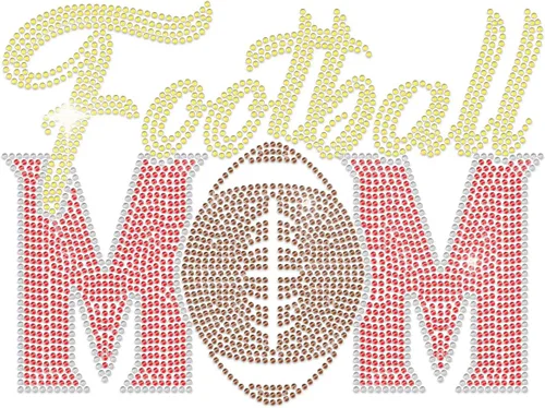 Vista 15 de MAYJOYDIY Juego de bingo con diamantes de imitación termoadhesivos para planchar Happiness is Yelling Crystal Rhinestone Transferencia de calor